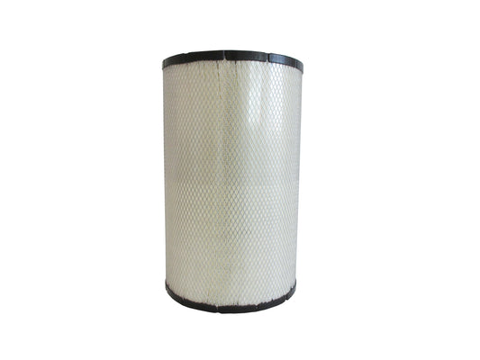 A cylindrical replacement filter cartridge with a black PU top and bottom caps, and a grey metal mesh, shown on a plain white background.