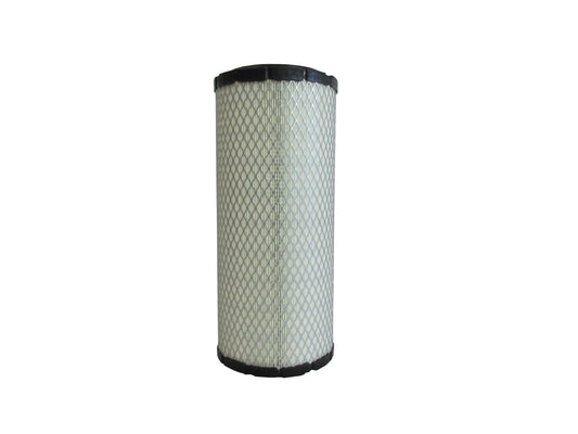A cylindrical replacement filter cartridge with a black PU top and bottom caps, and a grey metal mesh, shown on a plain white background.