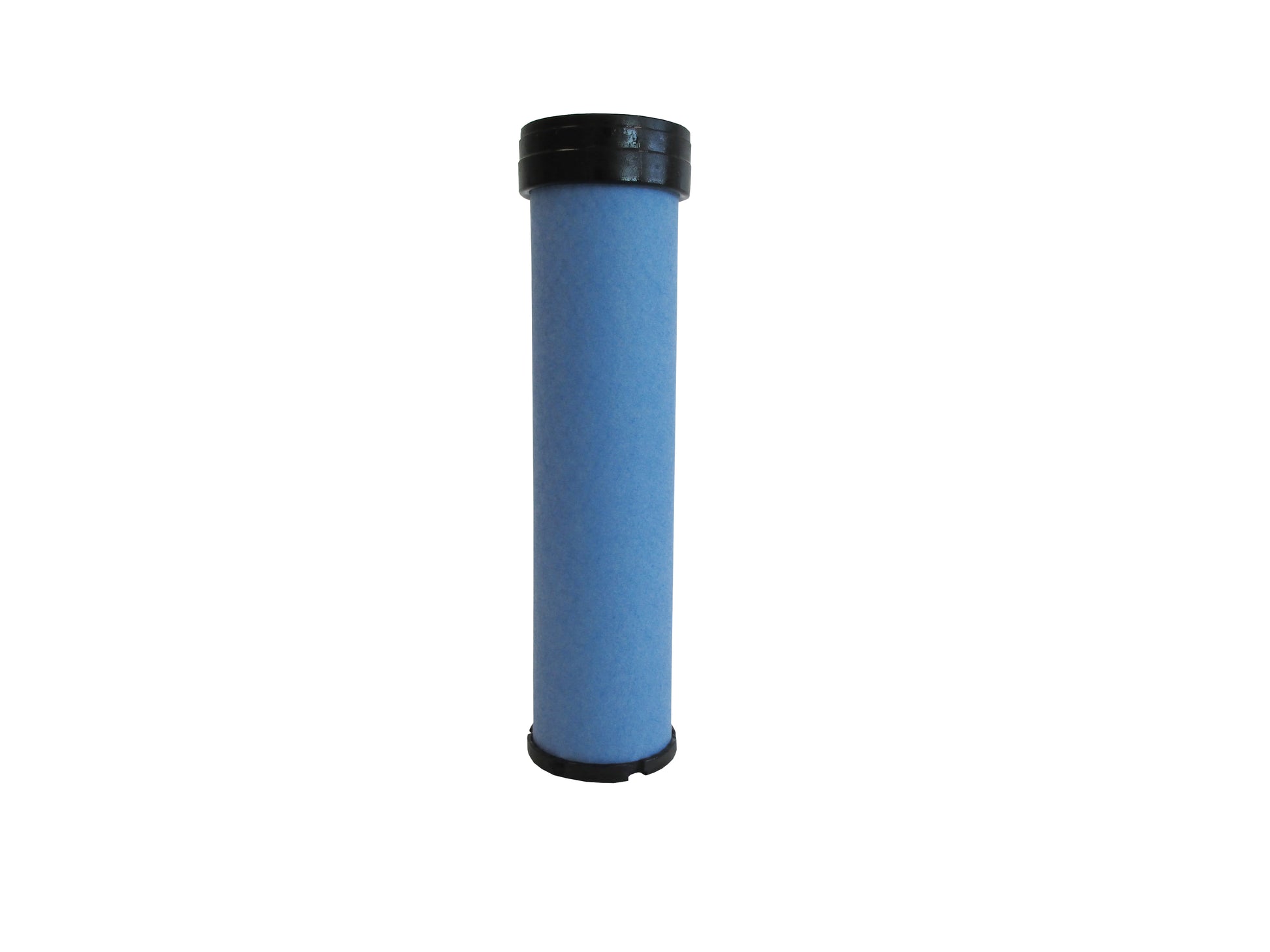 A cylindrical replacement filter cartridge, with a black PU top and bottom caps, shown on a plain white background.