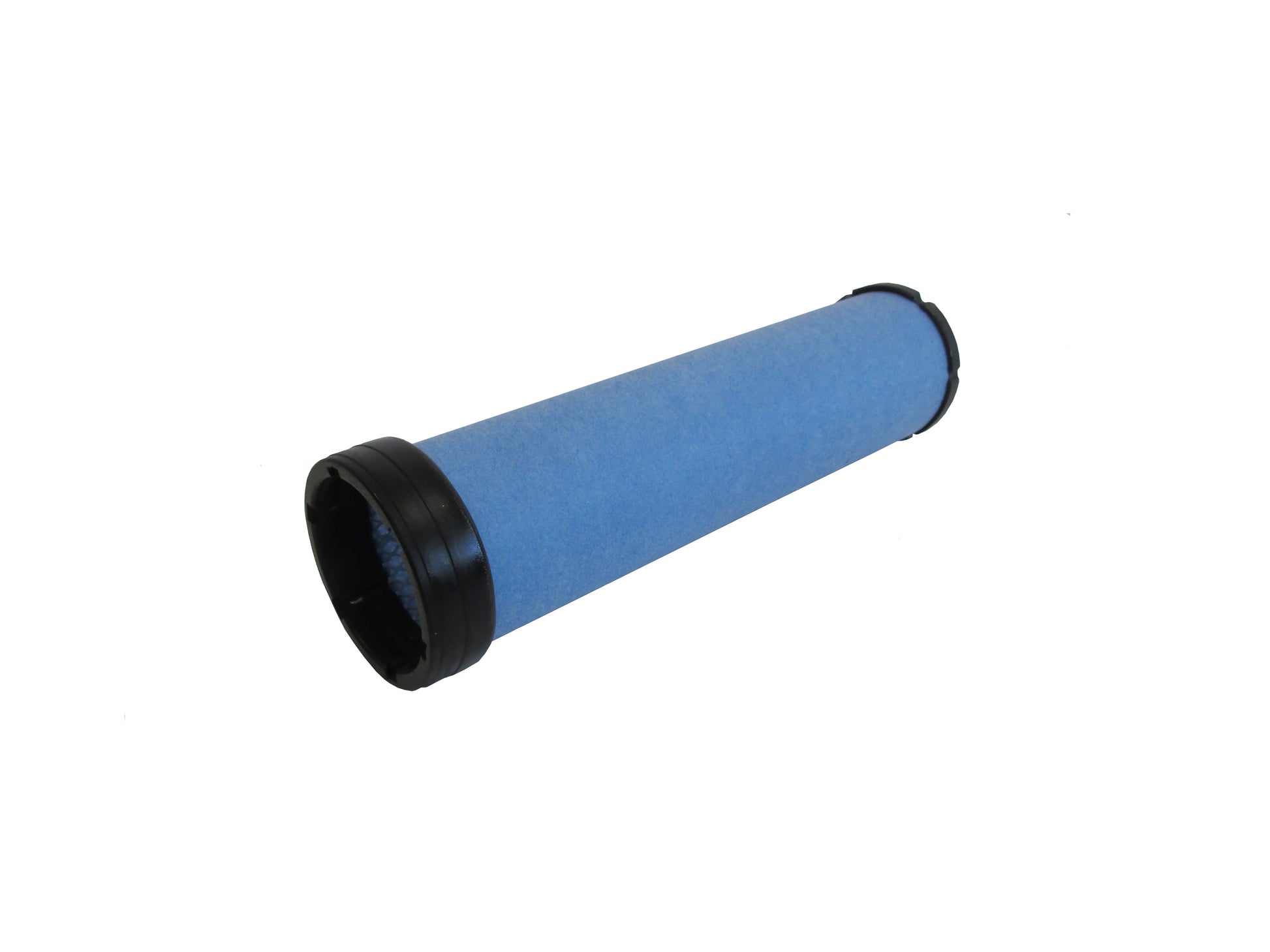 A cylindrical replacement filter cartridge on its side, with a black PU top and bottom caps, shown on a plain white background.